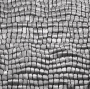 Tissu lamé jersey stretch effet vinyle Croco, argent