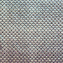 Tissu lamé jersey stretch effet vinyle Mermaid, argent