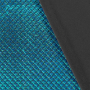Lamé / elastische foliejersey mermaid, turquoise