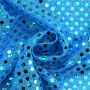 Tissu paillettes stretch, turquoise