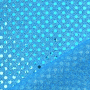 Tissu paillettes stretch, turquoise