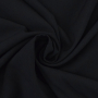Tissu viscose popeline stretch, noir