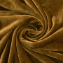 Tissu velours stretch, or marron