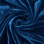 Tissu velours stretch, bleu indigo