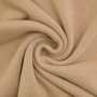 Knitted fabric Doubleface, light brown