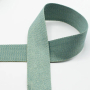 Tassenband Gold Metal Fibre 40mm, oudmintgroen