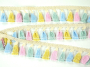 Kwastjesband 4,2 cm, veelkleurig