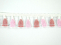Frange Pompons 4,2 cm, rose