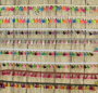 Flosjesband Metallic, grijs, roze