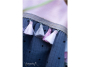 Flosjesband Metallic, grijs, roze