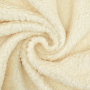 Tissu peluche Teddy, écru