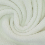 Tissu sherpa peluche teddy uni, blanc