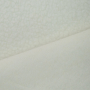 Tissu sherpa peluche teddy uni, blanc
