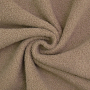 Tissu sherpa peluche teddy double face, marron clair