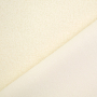 Tissu sherpa peluche teddy double face, blanc cassé