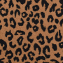 Tissu peluche teddy Léopard Animal print, caramel