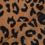 Tissu peluche teddy Léopard Animal print, caramel