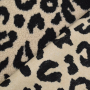 Teddy pluche animal print, crèmekleurig