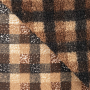 Teddyplüsch Checks, braun