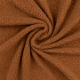 Tissu sherpa peluche teddy cloudy, marron