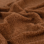 Tissu sherpa peluche teddy cloudy, marron