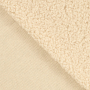 Tissu sherpa peluche teddy cloudy, blanc nature