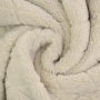 Tissu sherpa peluche teddy Losanges diamonds, écru