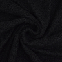Tissu sherpa peluche teddy léger, noir