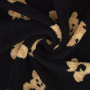 Tissu sherpa peluche teddy Teddy Bear, noir