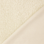 Teddy plush plain, off white