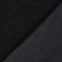 Tissu sherpa peluche teddy envers suédine, noir