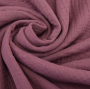 Katoenen mousseline triple gauze, bessenkleurig