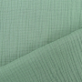 Katoenen mousseline triple gauze, vaalgroen