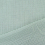 Tissu triple gaze de coton, menthe clair