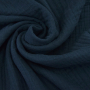 Katoenen mousseline triple gauze, marineblauw