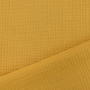 Katoenen mousseline triple gauze, mosterdgeel