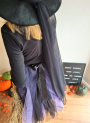 Tissu tulle uni, noir