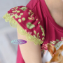 Dentelle - Tulle brodé, vert clair