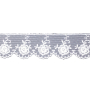 tulle brode, white