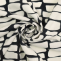 Tissu voile de viscose Bricks, noir