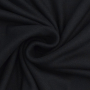Viscose fijne ribjersey brushed, zwart