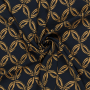 Tissu crêpe viscose Anneaux géométriques Circle Chain, bleu marine