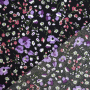 Tissu crêpe viscose Fleurs Little Flowers, pourpre