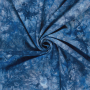 Viscose linnen batik, blauw