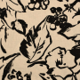 Viscose Linnen big leaves, naturel