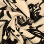 Viscose Linnen big leaves, naturel