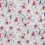 Viscose Linnen flowers, naturel