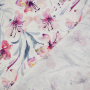 Viscose Linnen flowers, naturel