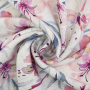 Viscose Linnen flowers, naturel