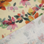 Viscose Linnen bloemranken, naturel